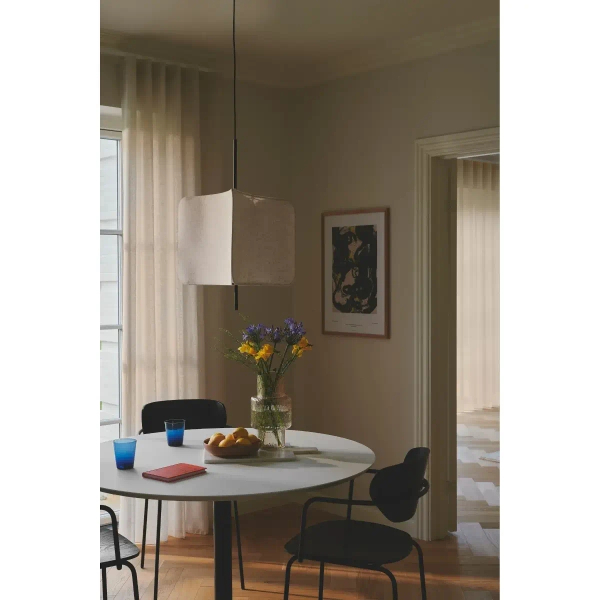 Tkaninowa lampa wisząca TINTO 2412173003 z abażurem czarna