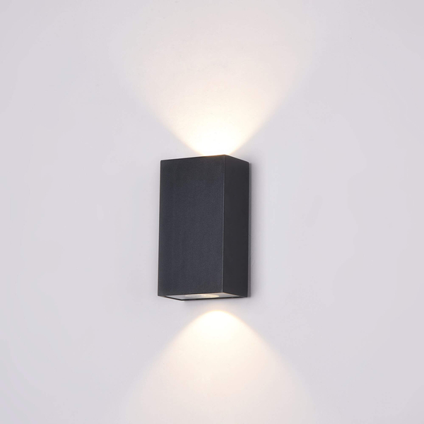 Lampa ścienna Times Square O581WL-L6B LED 6W 3000K na elewację czarny
