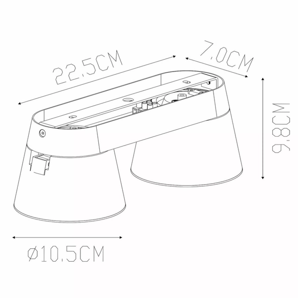 Sufitowa lampa nowoczesna Trigono 09935/02/31 biała z regulacją hol