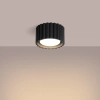 Ryflowana lampa sufitowa AURA SL.1787 tubka metalowa czarna