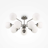 Okrągła lampa wisząca Erich MOD221PL-10N matowe szkło chrom