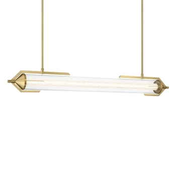 Wisząca lampa szklana tuba Espada QN-ESPADA-LP-BG LED 38W 3000K złoty