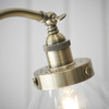 Salonowa lampa podłogowa Hansen 77860 Endon mosiądz przezroczysta