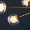 Zwisowa lampa molekuły L&-196690 Light& szklane kule sticks mosiądz OUTLET