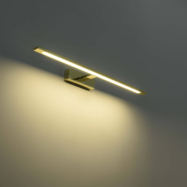 Łazienkowa LAMPA ścienna ISLA GS-LWB-20W GOLD Light Prestige OPRAWA kinkiet LED 20W 4000K galeryjka nad lustro IP44 złota