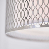 Metalowa lampa wisząca Cordero 81969 Endon nikiel biała srebrna