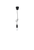 Wisząca LAMPA industrialna SL.0572 OPRAWKA na żarówkę zwis kabel przewód czarna