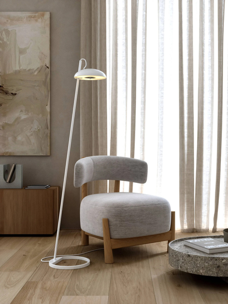 Skandynawska lampa podłogowa Versale 2220064001 Nordlux biała