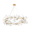 Ceramiczna lampa zwisowa Botanika XY080P-100 liście złota biała