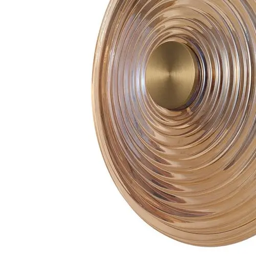 Szklana lampa ścienna NAZAR AZ6530 LED 12W 4000K talerz bursztynowy