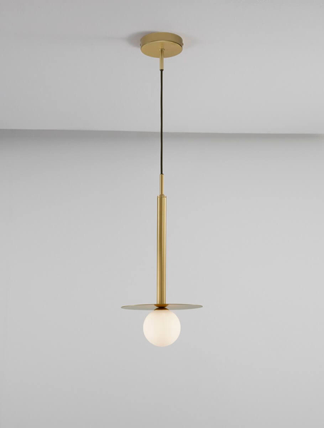 Lampa wisząca Art Deco URUAPAN LE42891 Luces Exclusivas kula do holu złota