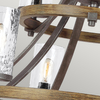 Industrialna lampa wisząca QN-ANGELO9 na łańcuchu czarna
