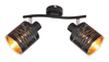 Sufitowa lampa Tunno 15342-2 z regulacją czarna złota
