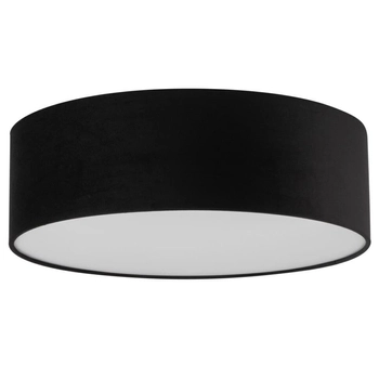 Lampa sufitowa welurowa Soft 40652 Sigma okrągła salonowa czarny klosz