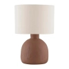 Lampa stołowa papierowa CANZURO LE45290 na stolik beżowa brązowa