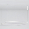LAMPA wisząca JAEN LE41428 Luces Exclusivas minimalistyczna OPRAWA kwadratowy ZWIS LED 50W 3000K metalowy biały
