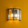 Kryształowa lampa ścienna Kiran KIR0922 glamour czarny