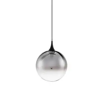 Okrągła wisząca lampa LURVELA LE45128 LED 5W 3000K kula ball szara czarna