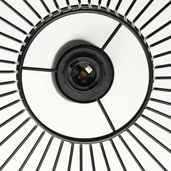 Zawieszana lampa Petti ABR-PETTI-70 Abruzzo falowana druciana czarna