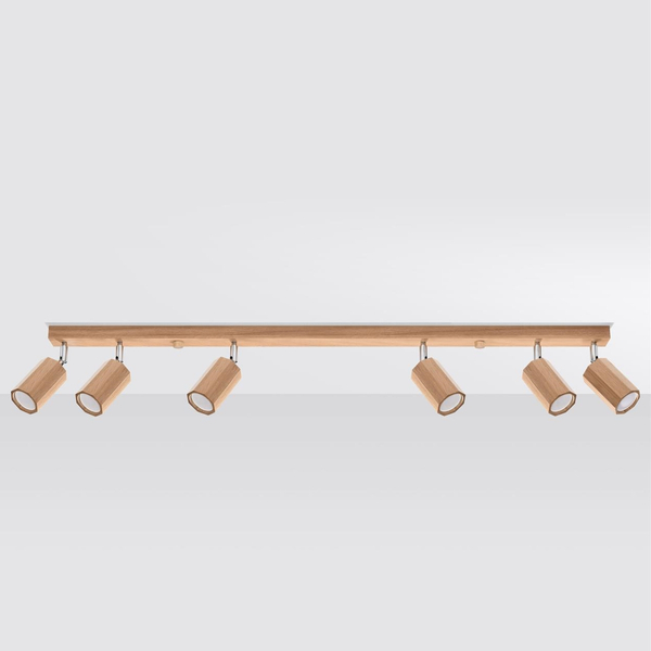 Drewniana lampa sufitowa SL.1032 ekologiczny spot do salonu