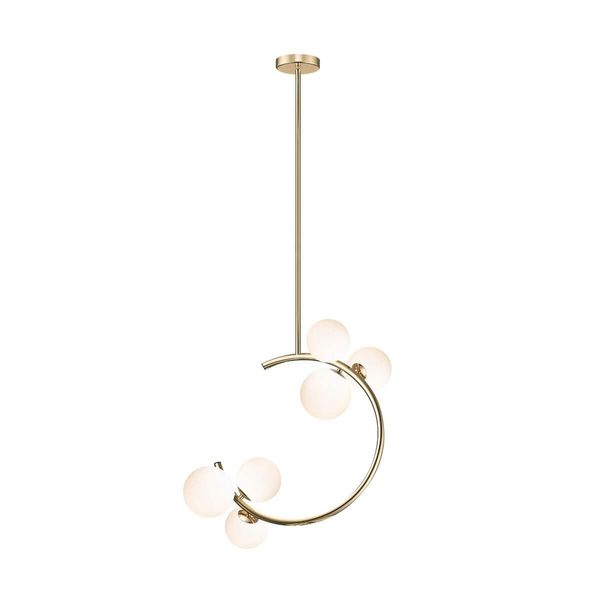 Wisząca lampa molekułowa Molecule P0454-06Q-F7AA Zumaline biały złoty