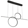 Nowoczesna lampa wisząca Willow 6970 LED 48W 4000K do jadalni czarna