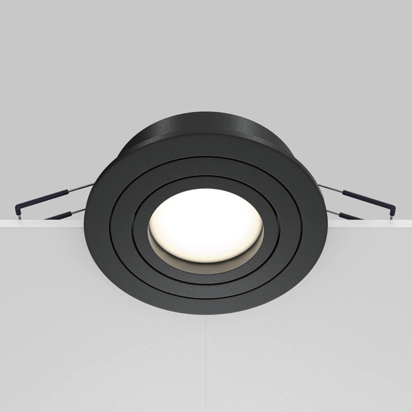 Sufitowa lampa wpuszczana Atom DL023-2-01B regulowana czarny