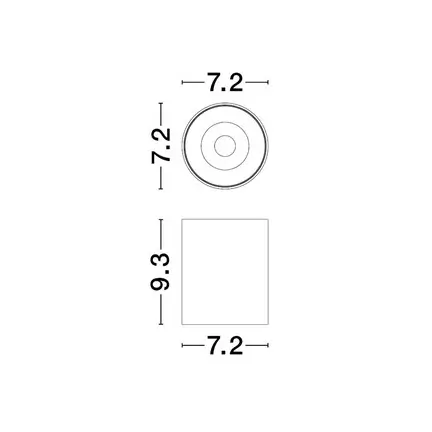 Metalowa lampa sufitowa LUMERCA LE45513 LED 10W 3000K tubka złota