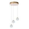 Lampa wisząca glamour EDEM AZ6020 Azzardo LED 21W 3000K przezroczysta złota