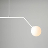 Modernistyczna lampa wisząca PURE 1064H Aldex szklane kule zwis biały