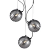 Potrójna lampa zwis Perona PND-92389-3A-BK Italux grafitowy czarny