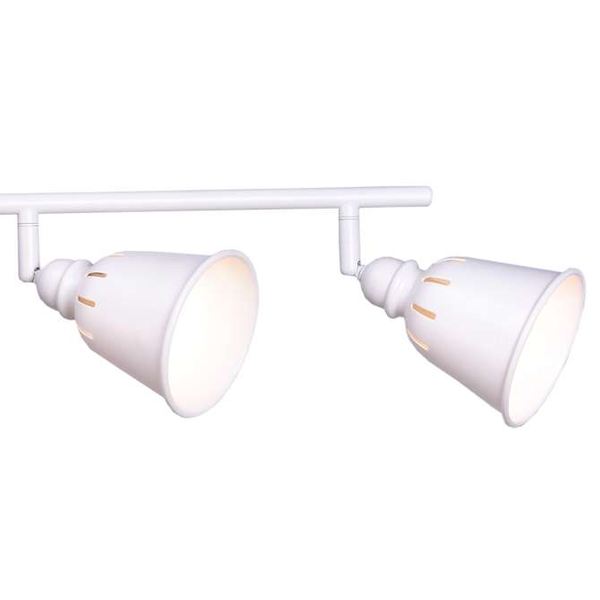 Plafon LAMPA sufitowa FIONA 4 311047 Polux industrialna OPRAWA metalowe reflektorki regulowane białe