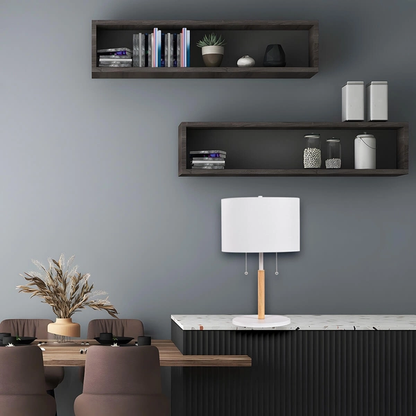 Lampka stołowa Fogo LP-0304/2T WH Light Prestige do sypialni tuba biała