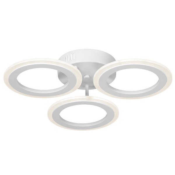 Nowoczesna lampa sufitowa W7106-3S WT plafon LED 54W ringi białe