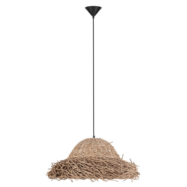 Wisząca lampa z trawy morskiej ALLENDE LE44491 boho beżowy
