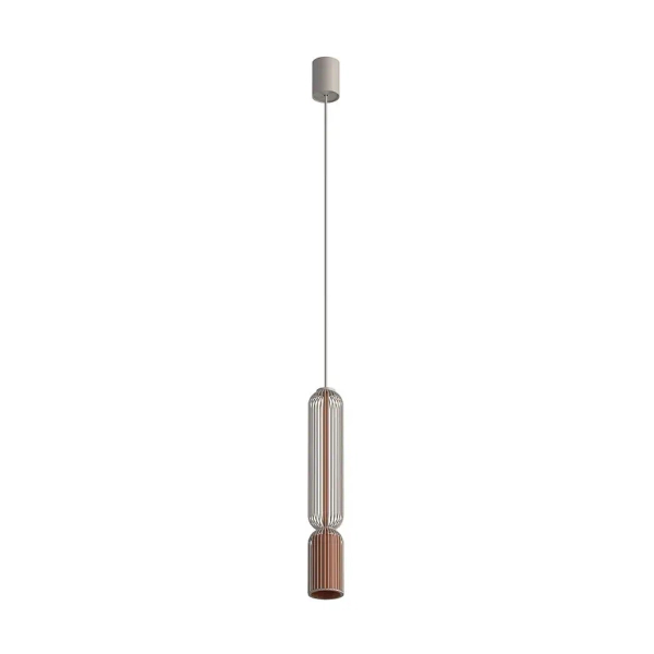 Wisząca lampa do sypialni CAMELEON SINGLES 12198 terakota beżowa