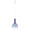 Wisząca lampa do salonu JAVIER LE44478 LED 6W 3000K bombka niebieska biała
