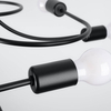 Metalowa lampa sufitowa Levar SL.1457 Sollux do jadalni czarny
