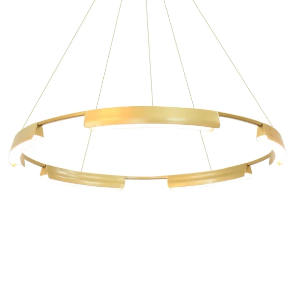 Ledowa lampa wisząca Tura LP-9786/1P 80cm GD LED 45W CCT pierścień złoty