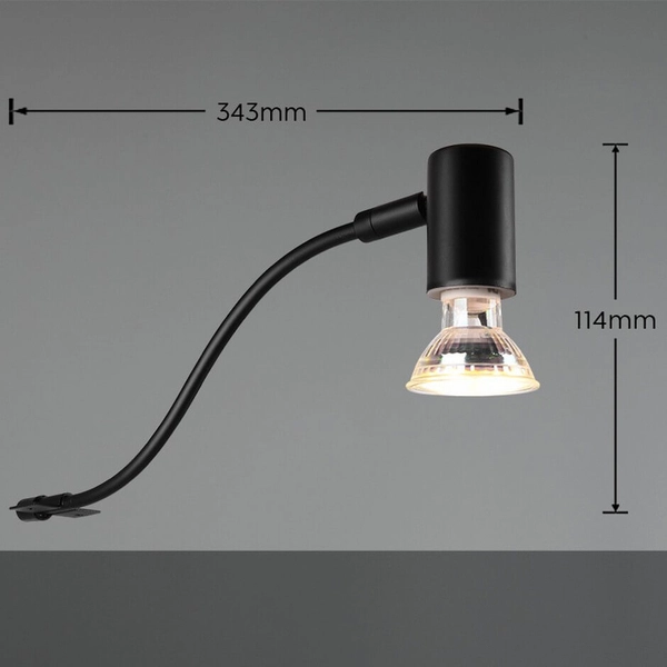 Lampa ścienna do łazienki GIADA 283400132 metalowa IP44 czarna