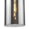 Loftowa wisząca lampa Tao TAO0110 do salonu czarny przydymiona