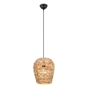 Ekologiczna lampa wisząca JEAN R36221036 do salonu czarny naturalny