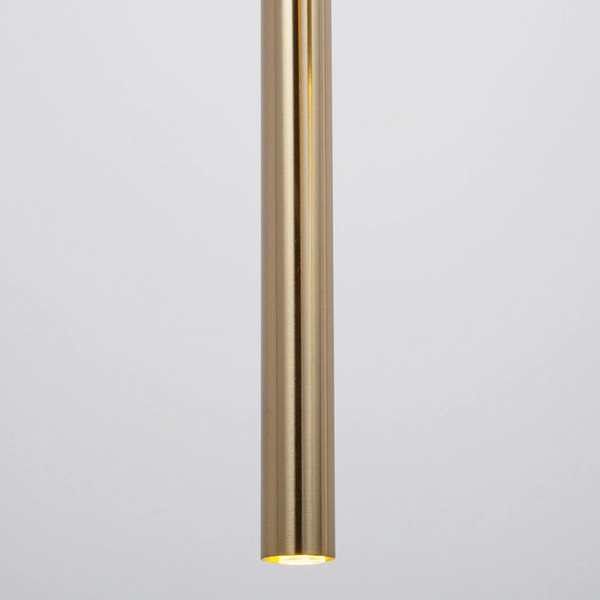 Kaskadowa lampa zwisająca Sopel 40964 rurki metalowa złota