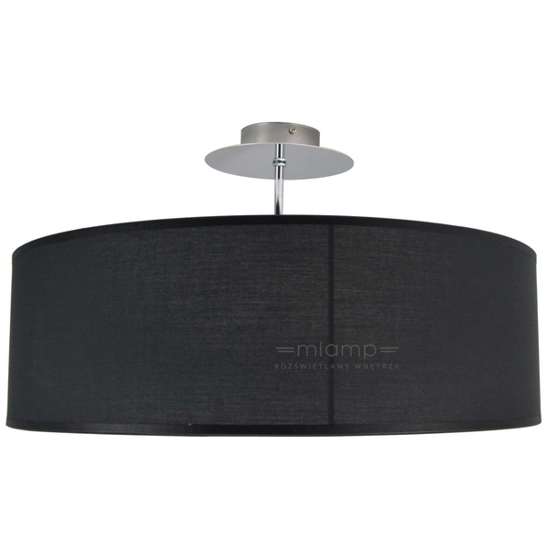 Plafon LAMPA sufitowa 6390 Nowodvorski abażurowa OPRAWA klasyczna okrągła czarna