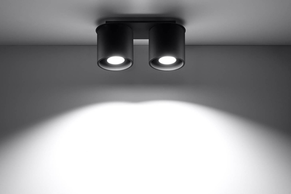 Downlight LAMPA sufitowa SL.0054 metalowa OPRAWA tuby czarne