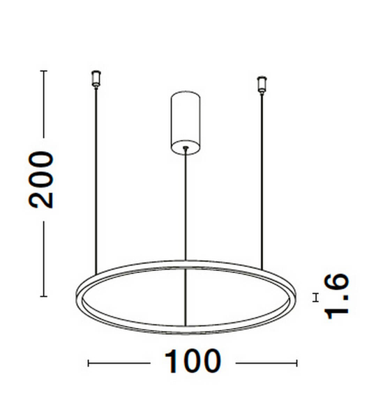 Metalowy żyrandol TOLUCA LE42782 do pokoju LED 58W 3000K czarny