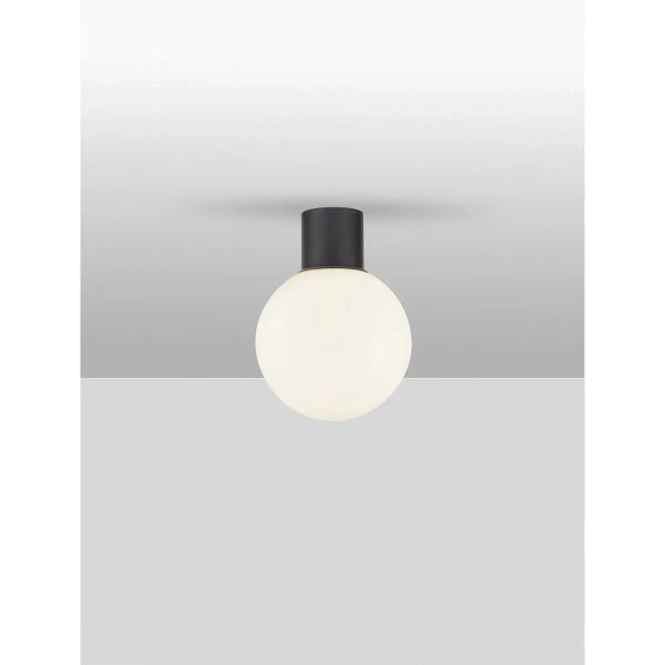 Lampa sufitowa kulista BAZORIA LE75257 na taras IP54 antracyt
