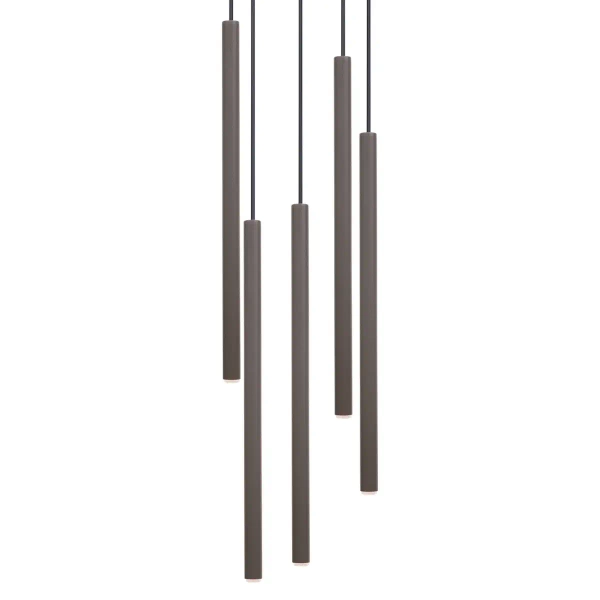 Kaskadowa wisząca lampa Sopel 5 41461 sople zwis ciemnoszara