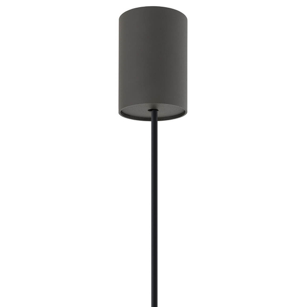 Zwieszana lampa stożkowa ZENITH 11454 do salonu jedwabisty grafit