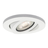 Metalowy wpust sufitowy LAGOS LP-4425/1RM WH Light Prestige regulowane oczko do zabudowy IP65 białe